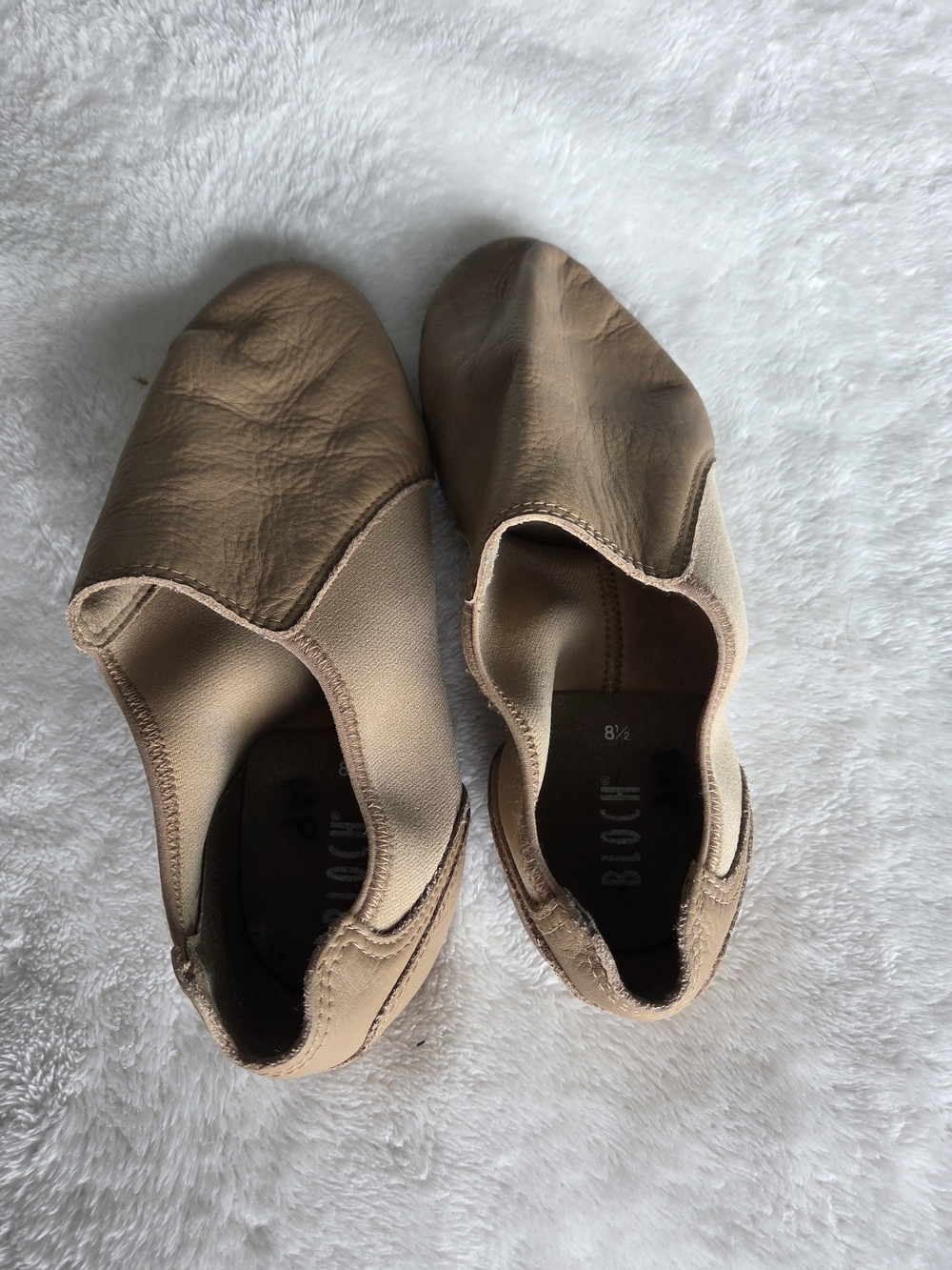 Bloch Women's Nude Slip-On Dance Flats 8.5